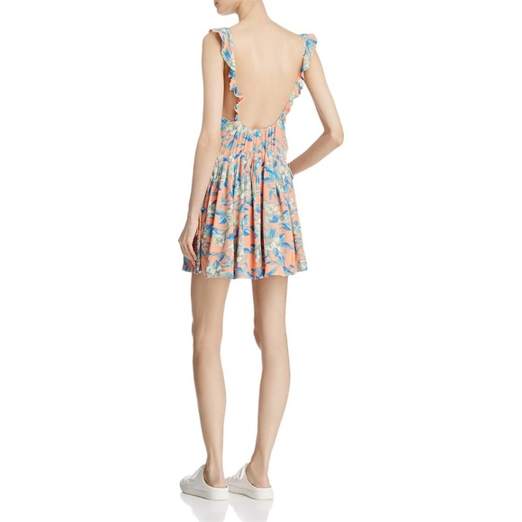 Free People Women's Mini Dress Orange Combo - Picture 3 of 8